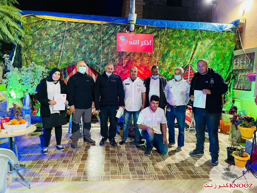 منتدى تل السبع بلدي يكرم كوادر المتطوعين في مركز نجمه داؤد الحمراء.